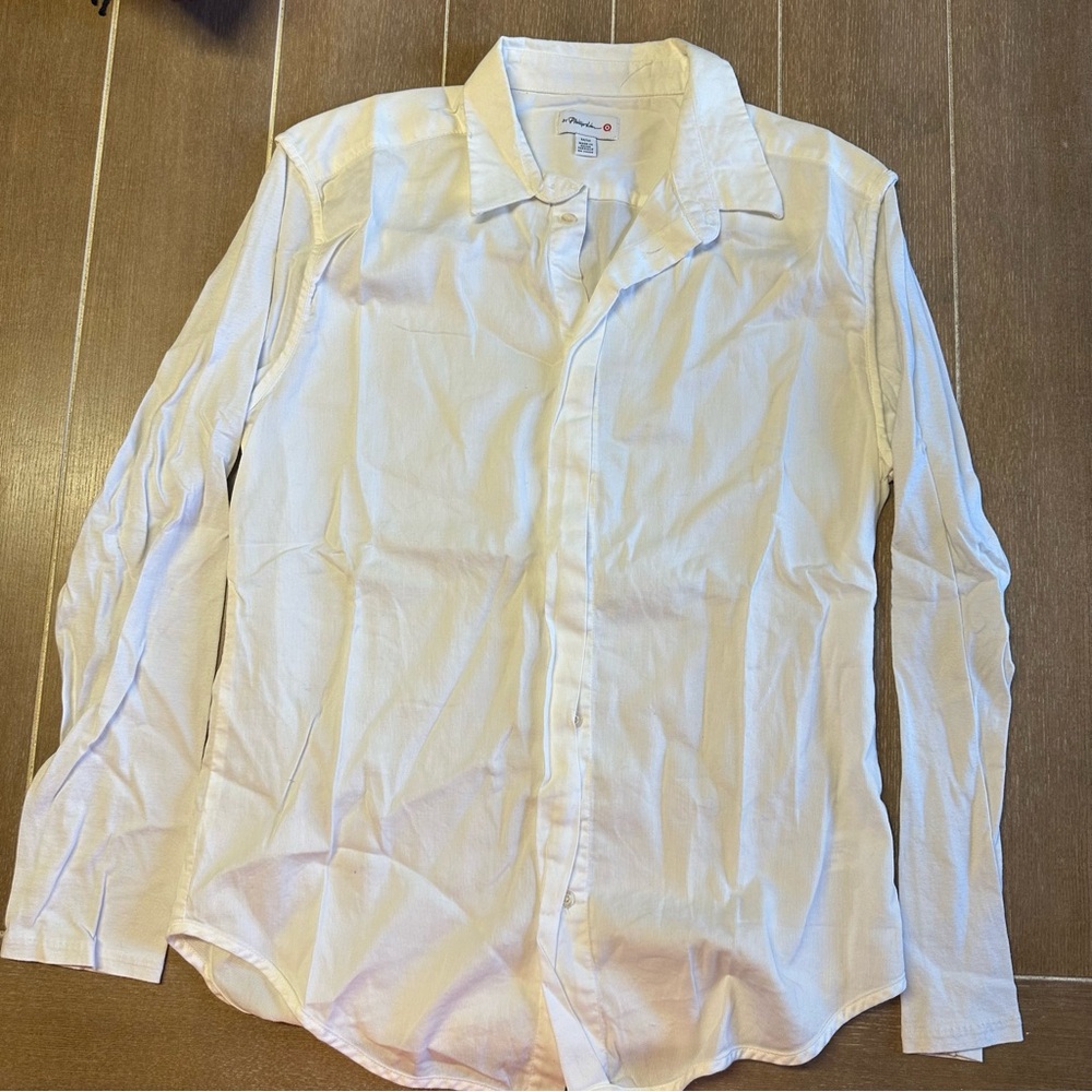 3.1 Phillip Lim Cream Casual Button-Down Shirt